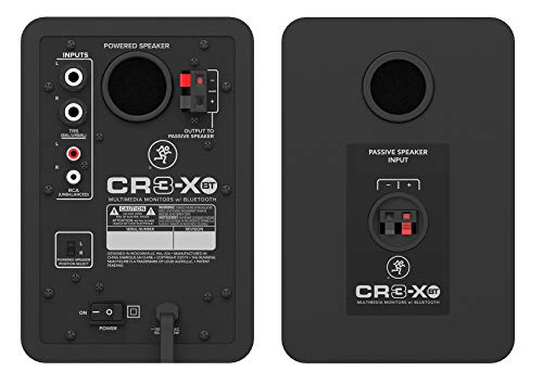 2) Mackie Cr3-Xbt 3" 50W Bluetooth Reference Multimedia Studio Monitors Speakers Bundle With Pair Rockville Rrs190S Foam Studio Monitor Isolation Pads 7.5" X 9.5"/3 Angles #TOP4
