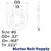 #8 Stainless Steel Internal Tooth Star Lock Washers (Pack of 100) Marine Bolt Supply