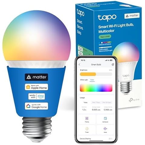 Tapo E27 MATTER Smart Bulb with Voice Control Cover