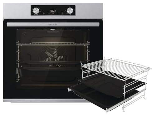 Gorenje OptiBake BPS 6737 E14X Four encastrable / 77 L/Pyrolyse/GentleClose & Open/ExtraSteam/Air Fry/Mode pizza 300 °C/PerfectGrill/Tiroirs...