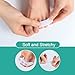 Welnove Gel Pinky Toe Separators - 8 Pack Pinky Toe Spacers, Bunion Cushions Pads for Women＆Men, Silicone Little Toe Protectors for Preventing Rubbing & Relieve Pressure(White)