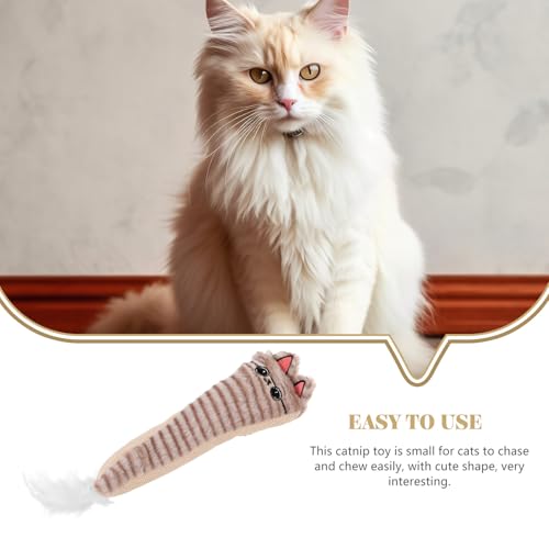 Peluche chat Gatuida herbe à chat jouet interactif papier sonore - 7