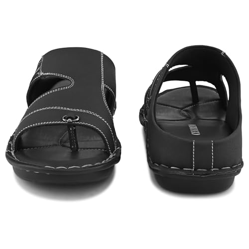 Image of Centrino Sandal for Men | Grip Insole for Stability | slippers /sliders for men |mens sandals casual | sandals for men | Modern Look with Straps | Comfortable Footwear (9266)