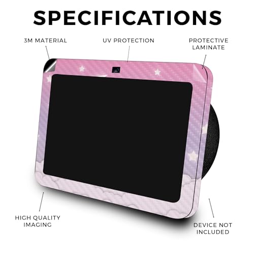 Image of Carbon Fiber Skin Compatible with Amazon Echo Show 8 (3rd Gen, 2023) - Baby Moon - Premium 3M Vinyl Protective Wrap Decal Cover - Easy to Apply | Crafted in The USA by MightySkins
