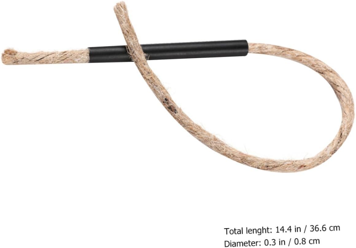 4pcs Camping Survival Wick Cord Fire Starter Ropes, Wax-Infused Hemp Outdoor Fire Starting Rope for Hiking, Bushcraft, Emergency Survival Use