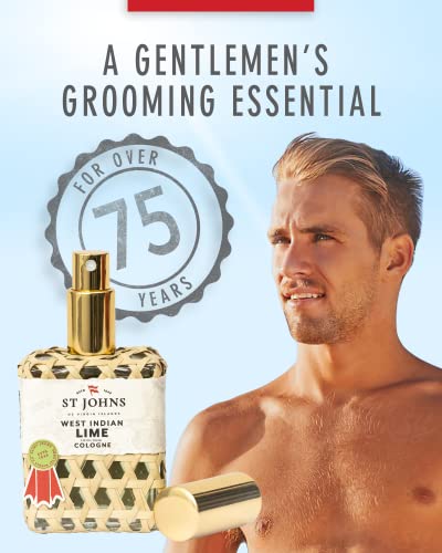 St. John West Indian Lime Cologne | Refreshing Caribbean Citrus Cologne For Men | Citrus Cologne Mens Fragrance | (4 Oz Spray) Cologne For Men #TOP6