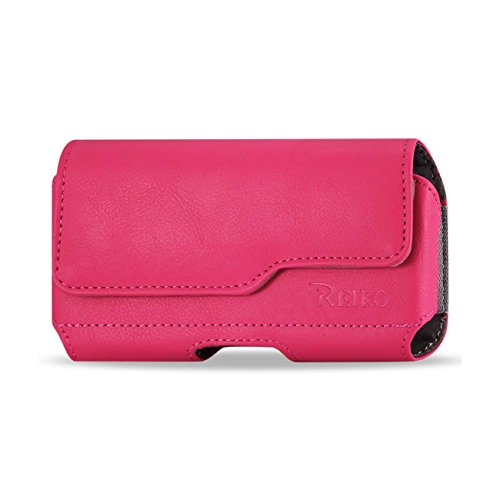 Pink Horizontal Executive Leather Case with Extra Card Slot, Magnetic Closure with Belt Clip and Belt Loops Compatible with Samsung Galaxy S23 Ultra