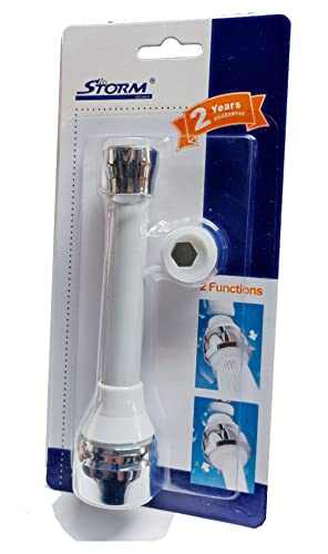 Aérateur évier de cuisine double fonction pivotant couleur blanc type grande Cover