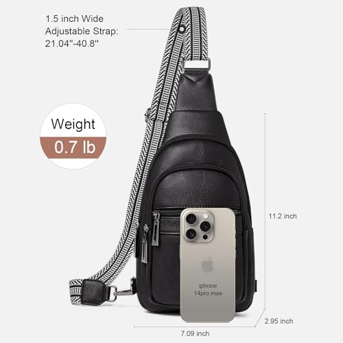 Image of cakang Womens Sling Bag Crossbody Bags for Women Vegan Leather Sling Backpack Daypack Fanny Pack Crossbody Purse Travel