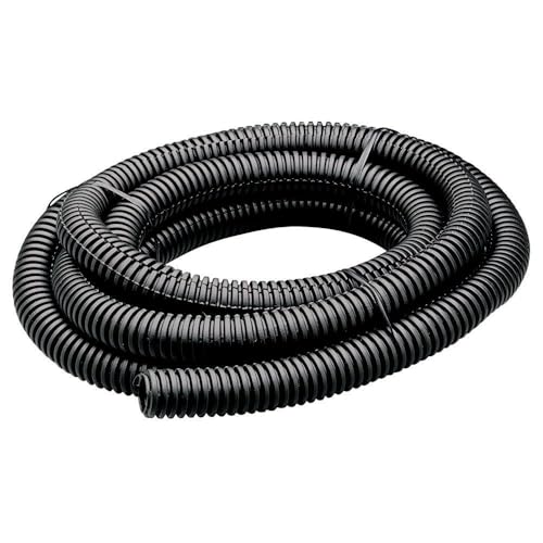 Flexible Polyethylene Wire Loom, 2 Inch Diameter, 7 Feet, Black