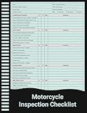 Motorcycle Inspection Checklist: Pre-Ride Safety, Maintenance, and Operational Inspection Record for Riders, Mechanics, and Fleet Operators.