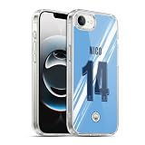 Head Case Designs Officially Licensed Manchester City Man City FC Nico González 2025/26 Players Home Kit 2nd Group Gel Case Compatible with Apple iPhone 16e / iPhone 17e & Compatible with MagSafe