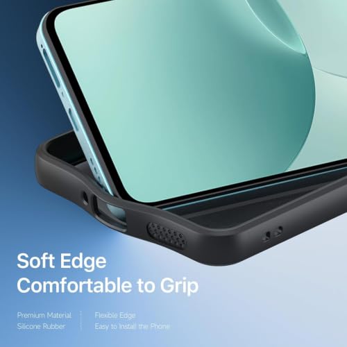 Image of VONZEE Clear Back Case Cover for OnePlus Nord CE6 Lite 5G | Shockproof Design | Hard Back Cover Case for OnePlus Nord CE6 Lite 5G (PC & TPU, Black)