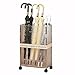 DONGGANSHI Porte-Parapluie en Plastique Transparent avec roulettes, Organisateur de Parapluie Roulant pour la décoration intérieure, Support de Parapluie autoportant pour l'entrée, bac à tapi