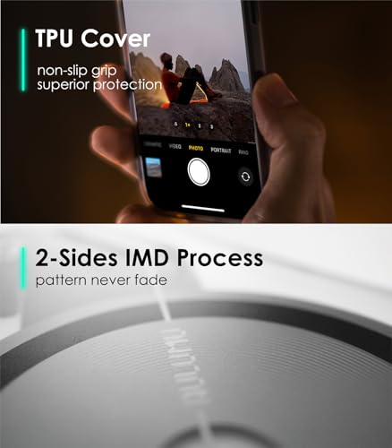 Image of Aulumu A16 iPhone 16 Pro Max Magnetic Thermal Case | Updated Camera Control | IMD Technology | Compatible with Magsafe | Complete Wrap-Around | Touch Translucent White