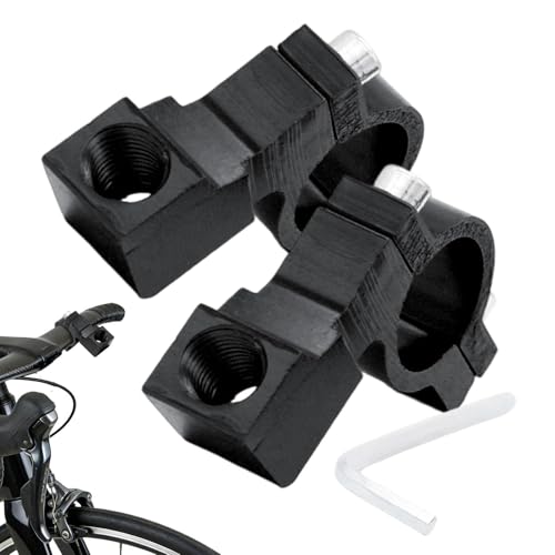 Bike Mirror Handlebar Mount | 2 Pieces Universal Aluminum Alloy Bracket - Motorcycle Rearview Mirrors Bracket - for Hiking Outdo