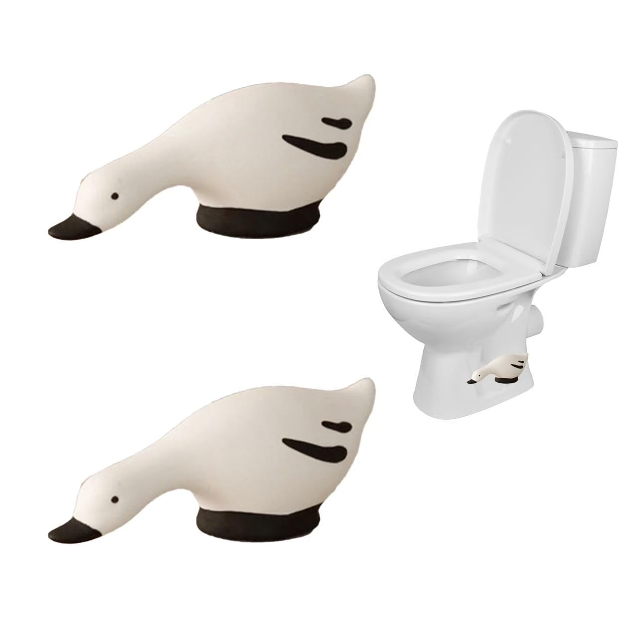2 Pcs Ceramic Whale Toilet Floor Bolt Caps, Animal Toilet Bolt Covers Decorative, Decorative Bathroom Toilet Bolt, Toilet Bolt Cover for Bottom Easy Installation (Whale-White)