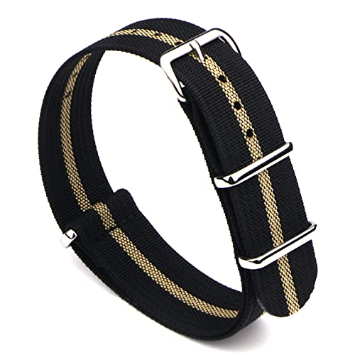 WOUKUP Premium Military Ballistic Ribbed Nylon Watch Straps 18mm 19mm 20mm 22mm Replacement Watch Band for Men