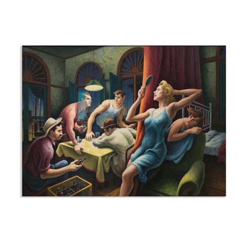 Tableau Thomas Hart Benton pour votre décoration d'intérieur salon et chambre