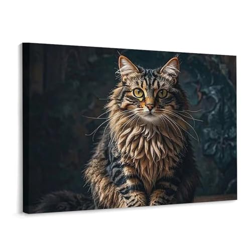 Toile chat mignon pour chambre : créez un cocon cocooning dans votre salon