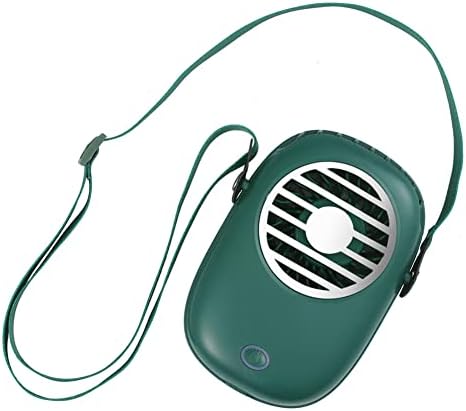 Mini Portable Fan Mini Hanging Neck Fan Quiet Personal Fan Handheld Fan for Home Office or Travel(Green)