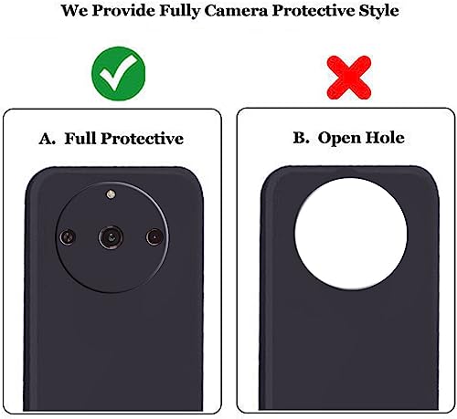Image of A rtistque Liquid Silicone Back Cover Case for Realme 11 Pro /Pro Plus /Narzo 60 Pro 5G Matte Shockproof TPU Soft Flexible with Camera Protection - Black