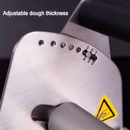 forestalk Manuelle Edelstahl-Teigschneidemaschine mit 99,1 x 39,4 cm großem Brett – verstellbare Dicke 0,5–27 mm, kommerzieller faltbarer Gebäckroller für Bäckerei, Pizza, Croissant (Größe: Rs201) 6 forestalk Manuelle Edelstahl-Teigschneidemaschine mit 99,1 x 39,4 cm großem Brett – verstellbare Dicke 0,5–27 mm, kommerzieller faltbarer Gebäckroller für Bäckerei, Pizza, Croissant (Größe: Rs201)