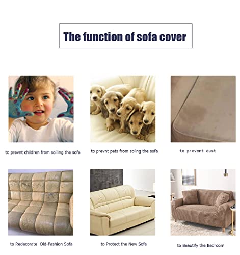 Housse de canapé en L avec accoudoirs en polyester premium au design extensible ajustable - 4