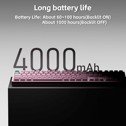 Image of NuPhy Node100 Wireless Mechanical Keyboard, Hot Swappable Custom Bluetooth Keyboard, 109 Keys Computer Gaming Keyboards, Supports Touch Gestures, PBT Keycaps, RGB Backlit, Bluetooth /2.4GHz /USB-C