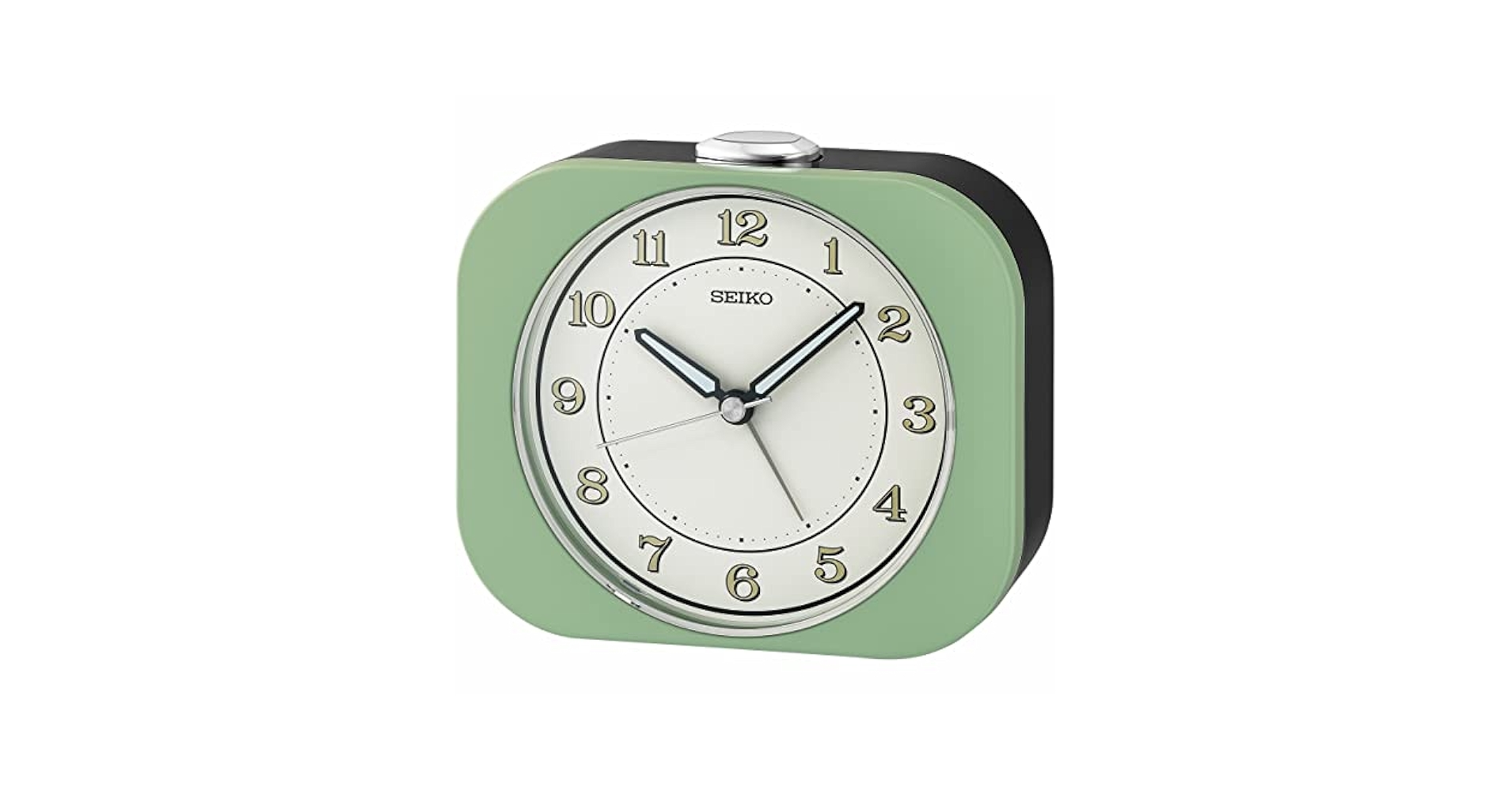 Amazon.com: Seiko Kyoda Bedroom Alarm Clock, Metallic Green