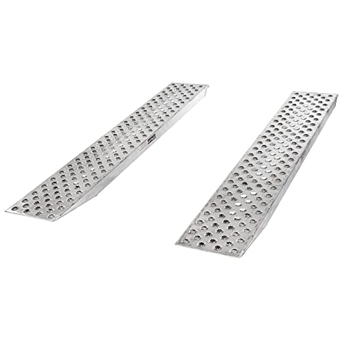 Aluminum 5,000 lb Car Trailer Ramps Hook-End