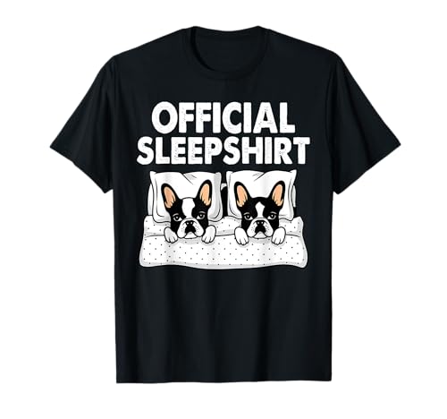Boston Terrier Dog Official Sleep Pajamas Nightgown T-Shirt