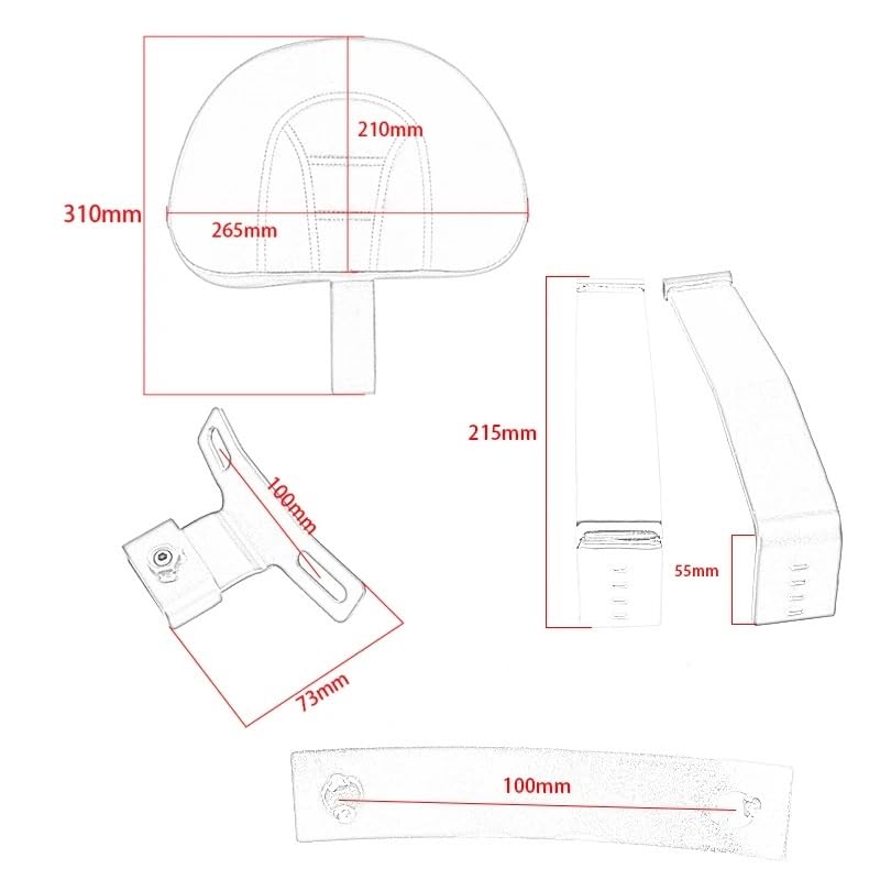 Dossier réglable moto pour Softail Fat Boy confort de conduite optimal - 6