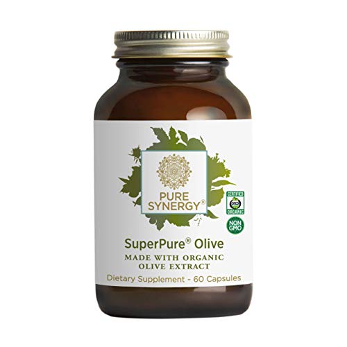Pure Synergy SuperPure Olive Leaf, Oil, Fruit Extract (60 Capsules) w/Oleuropein & Hydroxytyrosol