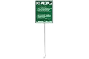 Humorous 'Rules Of The Dog Park' Sign - Lawn Decor for Dog Owners