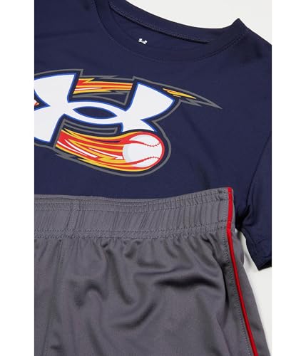Image of Under Armour Boys 2-piece Short Sleeve Graphic T-Shirt and Shorts Set, Lightweight & Breathable