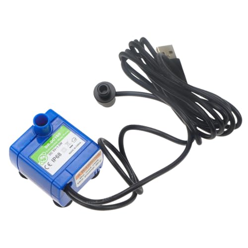 GLEAVI Dispensador de Agua Eléctrico y Plástico Resistente para Mascotas Luz LED Azul Bomba de Agua Segura para Uso en Hogar y Tienda de Mascotas