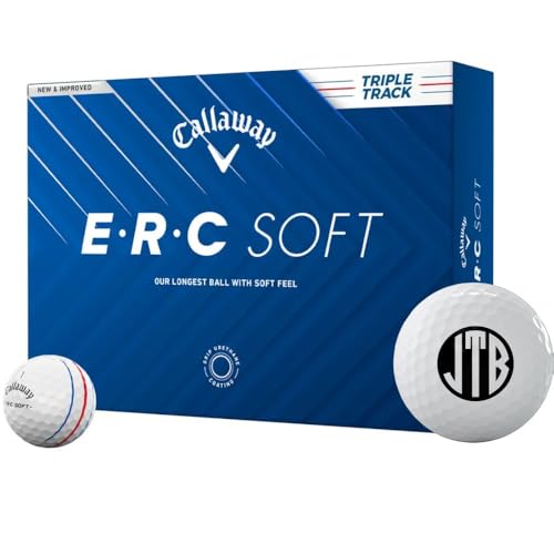 Callaway Golf ERC Soft Triple Track Monogrammed Golf Balls - 2025 Model