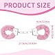 EIHI Rosa Plüsch handschellen, handschellen für bondage, handschellen schlüssel, handfesseln für s m, für Cosplay, Partyzubehör (Rosa)