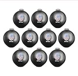 Compact Ink Pad for Fingerprints - Set of 10, Black - Easy-to-Store and Easy-to-Wash Thumbprint Ink Pad for Notaries, Schools, Police, and Crafts