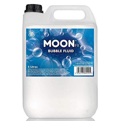MoonFX Liquide à bulles professionnel 5 l - Liquide à bulles professionnel pour machines à bulles professionnelles Cover