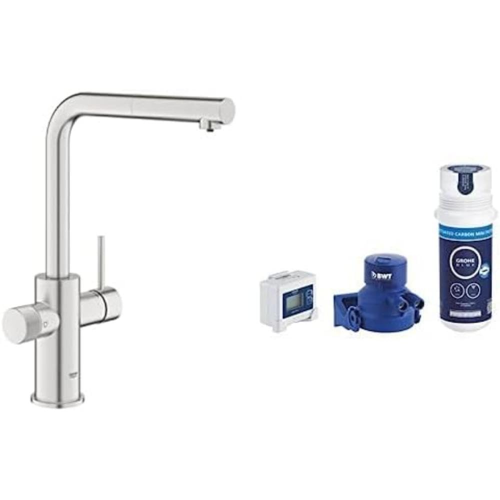 NOBILI LIVE Miscelatore Rubinetto Monocomando Lavello Con Doccetta Estraibile - Finitura Cromo, Bocca Girevole, Tecnologia WaterSaving - LV00117CR | - Forniture Idrauliche Ed Arredobagno - Foto 4