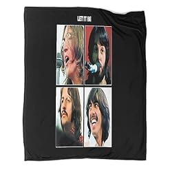 Couverture Keep Warm The Beatles Patterns Couverture Polaire en Flanelle Imprimée en 3D Couverture Polaire en Flanelle Douce en Microfibre pour Enfants Et Adultes 100X130CM - Les Beatles, Paul McCartney, John Lennon, RIngo Starr, George Harrison Couverture Keep Warm The Beatles Patterns Couverture Polaire en Flanelle Imprimée en 3D Couverture Polaire en Flanelle Douce en Microfibre pour Enfants Et Adultes 100X130CM – Image 2
