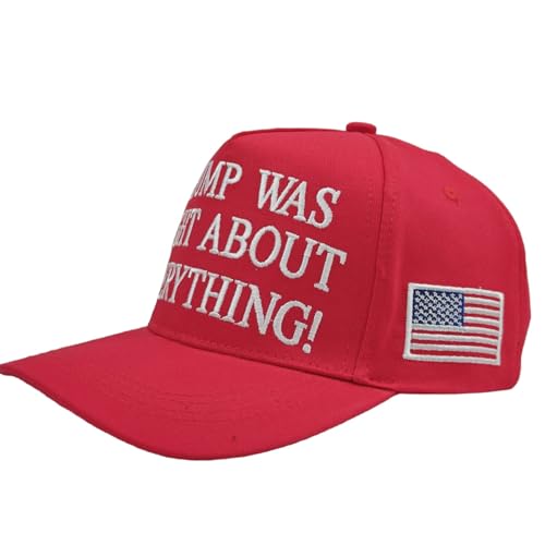 45 47 Trump Hat Embroidered Golf Baseball Cap Trump was Right About Everything Hat for Women & Men