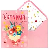 ceiba tree Mothers Day Card for Grandma 2 Pack Happy Mother’s Day Greeting Cards with Envelopes from Grandson Granddaughter