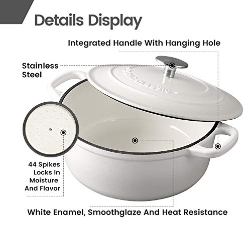 Enameled-Cast-Iron-Covered-Dutch-Oven-with-Dual-Handle-Dutch-Ovens-with-Lid-for-Bread-Baking-Safe-to-500-degrees-35-Quart-White