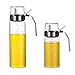 Olive Oil Dispenser Bottle - 2 Pcs Oil and Vinegar Dispenser 17 Oz & 10 Oz Salad Dressing Cruet Glass Bottle,Lead-Free Glass Oil Dispenser for Kitchen
