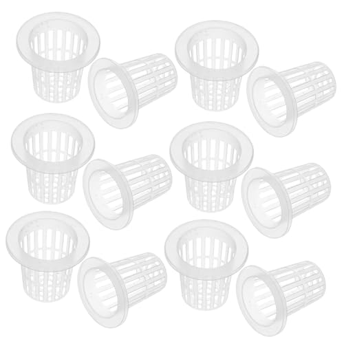 FONDOTIN 60piezas Cestas para Cultivo Hidropónico Sin Tierra Raíces Fijas para Balcones Cestas para Verduras Viveros y Crecimiento De Plantas