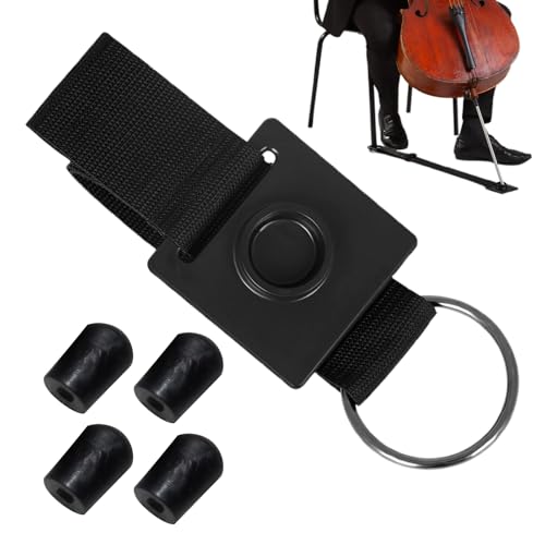Tope para violonchelo, correa de tope ajustable,Tope para instrumento de violonchelo Correa de tope para clavija - Almohadilla gruesa con junta tórica, dispositivo antideslizante, protector de suelo a