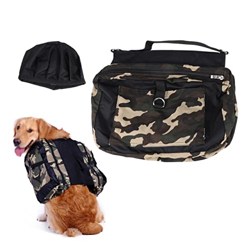 Toddmomy Portable Dog Backpack Oxford Fabric Waterproof Multi-use Dog Hiking Pack